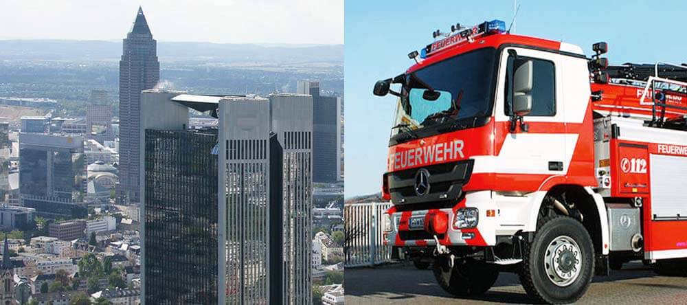 High-altitude rescue fire brigade Frankfurt