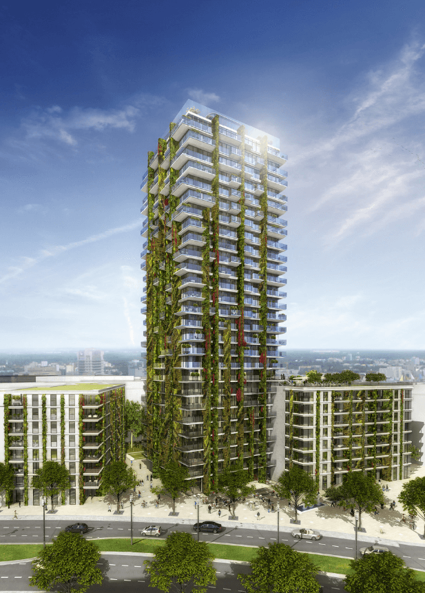 Planted residential high-rise Tower 90 gets hanging gardens
