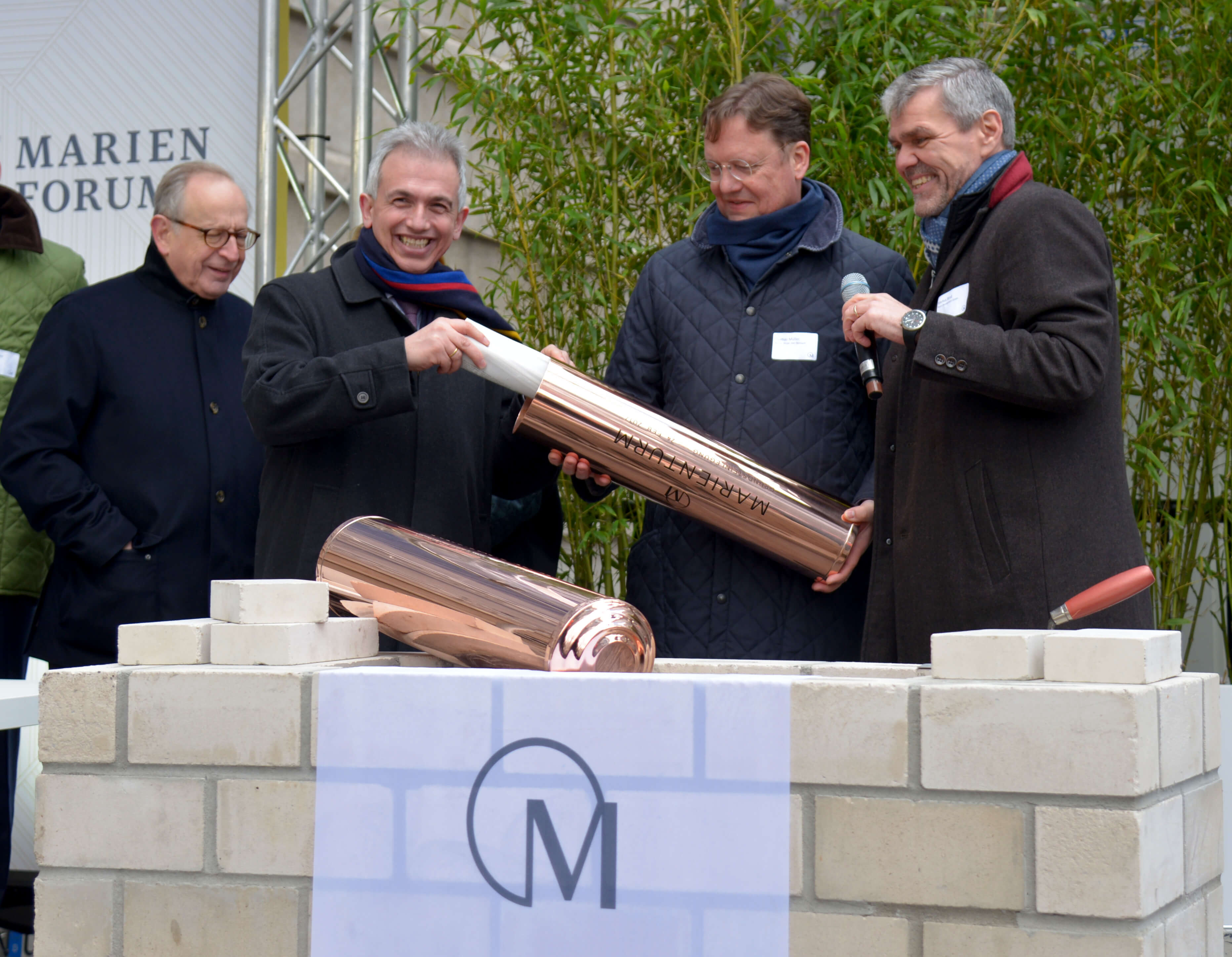 Foundation stone is laid today at the Marienturm