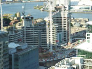 Canary Wharf Expansion Baustelle