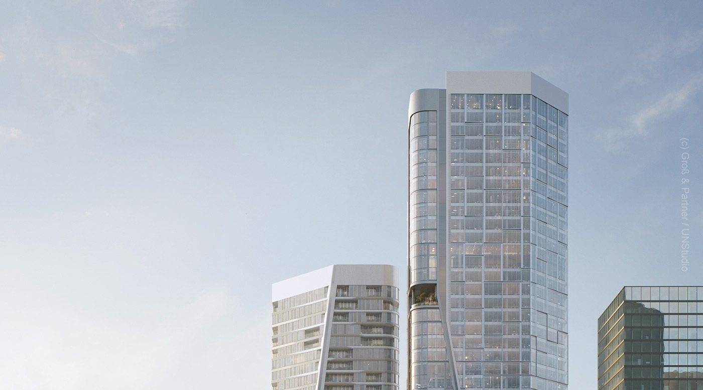 Rendering of FOUR-Frankfurt - Skyline North - Gross und Partner property financing successful