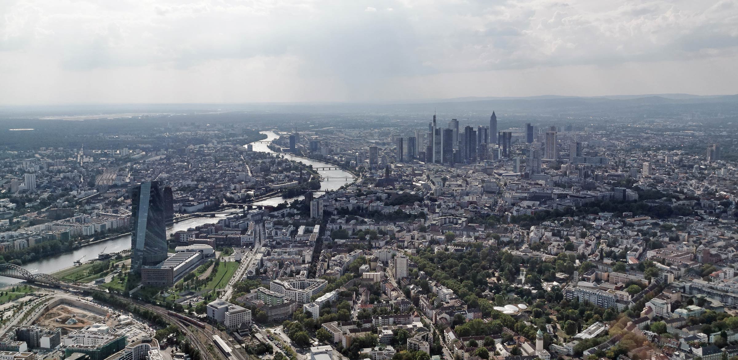 ECB and Frankfurt skyline