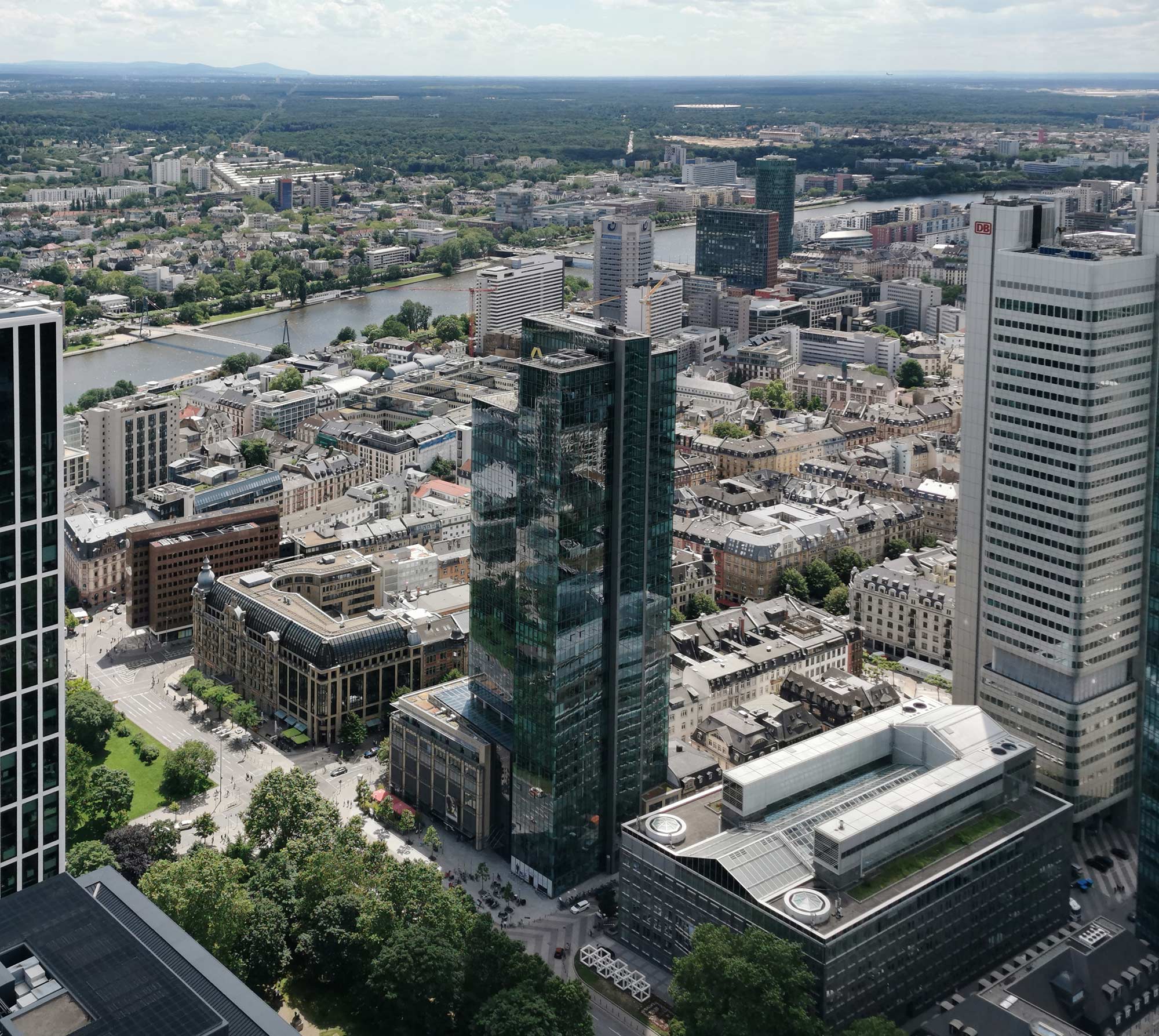 Gallileo skyscraper in the CBD of Frankfurt