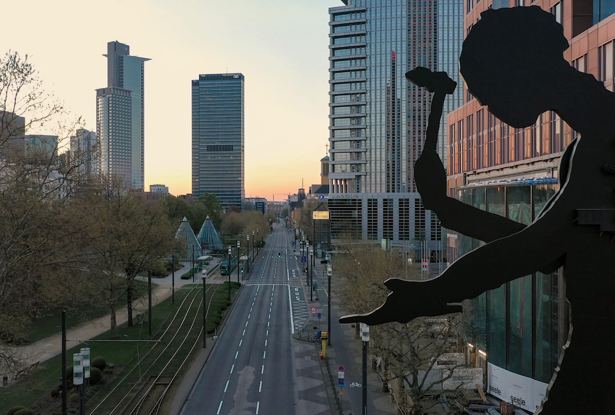 SILENCE – Frankfurt From the Air During the Coronavirus Lockdown in April 2020
