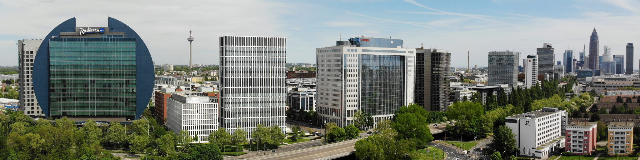 city-west-frankfurt-panorama-drone-flight-aerial City West Frankfurt - City West panorama - drone flight - aerial - skyscrapers Frankfurt