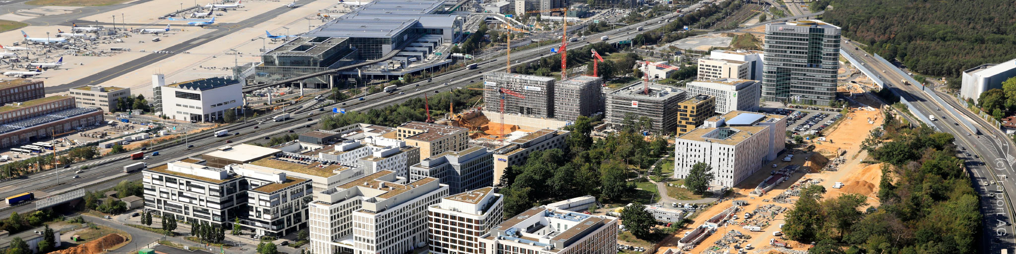 Gateway Gardens in Frankfurt, Germany - office city at Frankfurt Airport