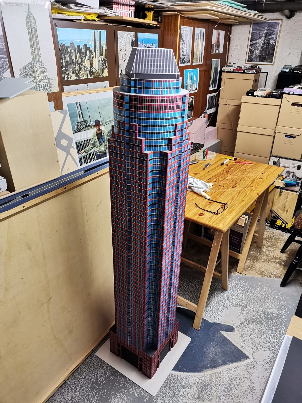 Frankfurt Messeturm skyscraper model - Messe Tower Frankfurt - Messe Turm