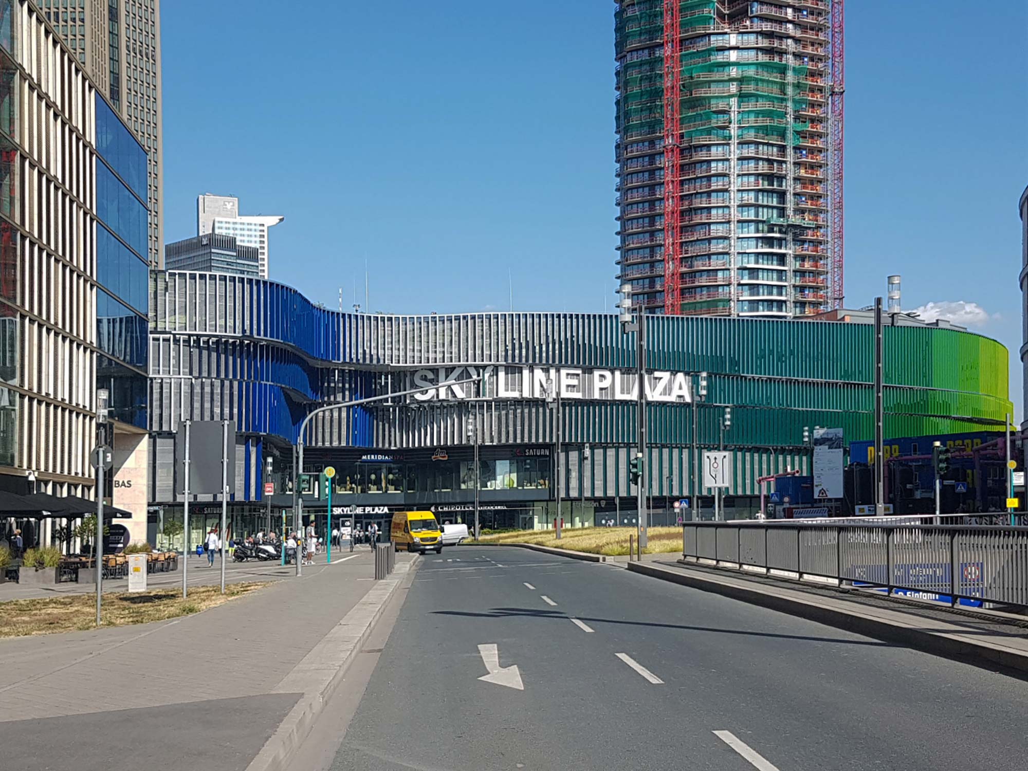 Skylineplaza - shopping center in the city center of Frankfurt am Main, Germany