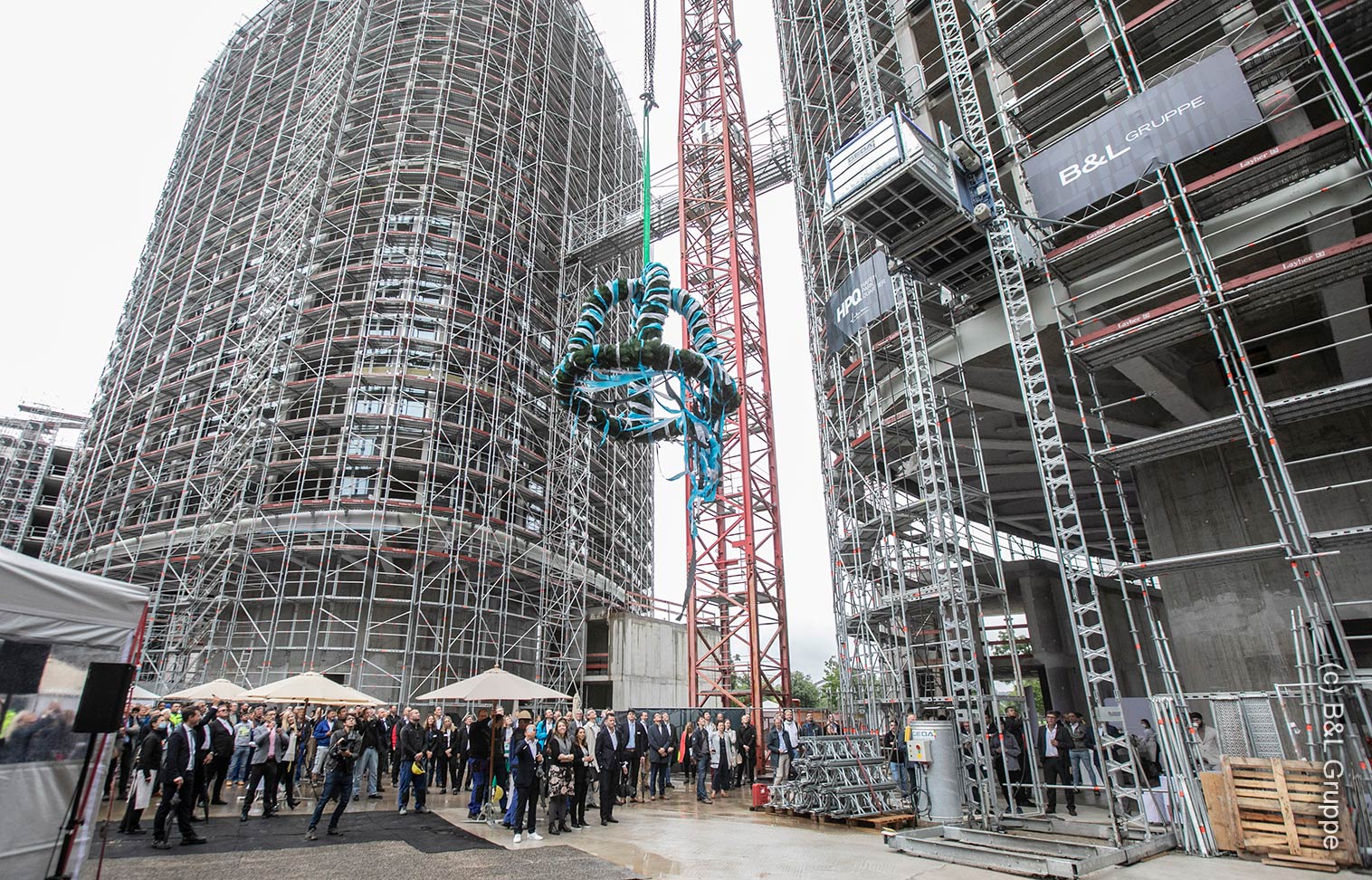 HPQ Frankfurt - HPQ Living topping out ceremony - September 2021 - in Frankfurt, Germany