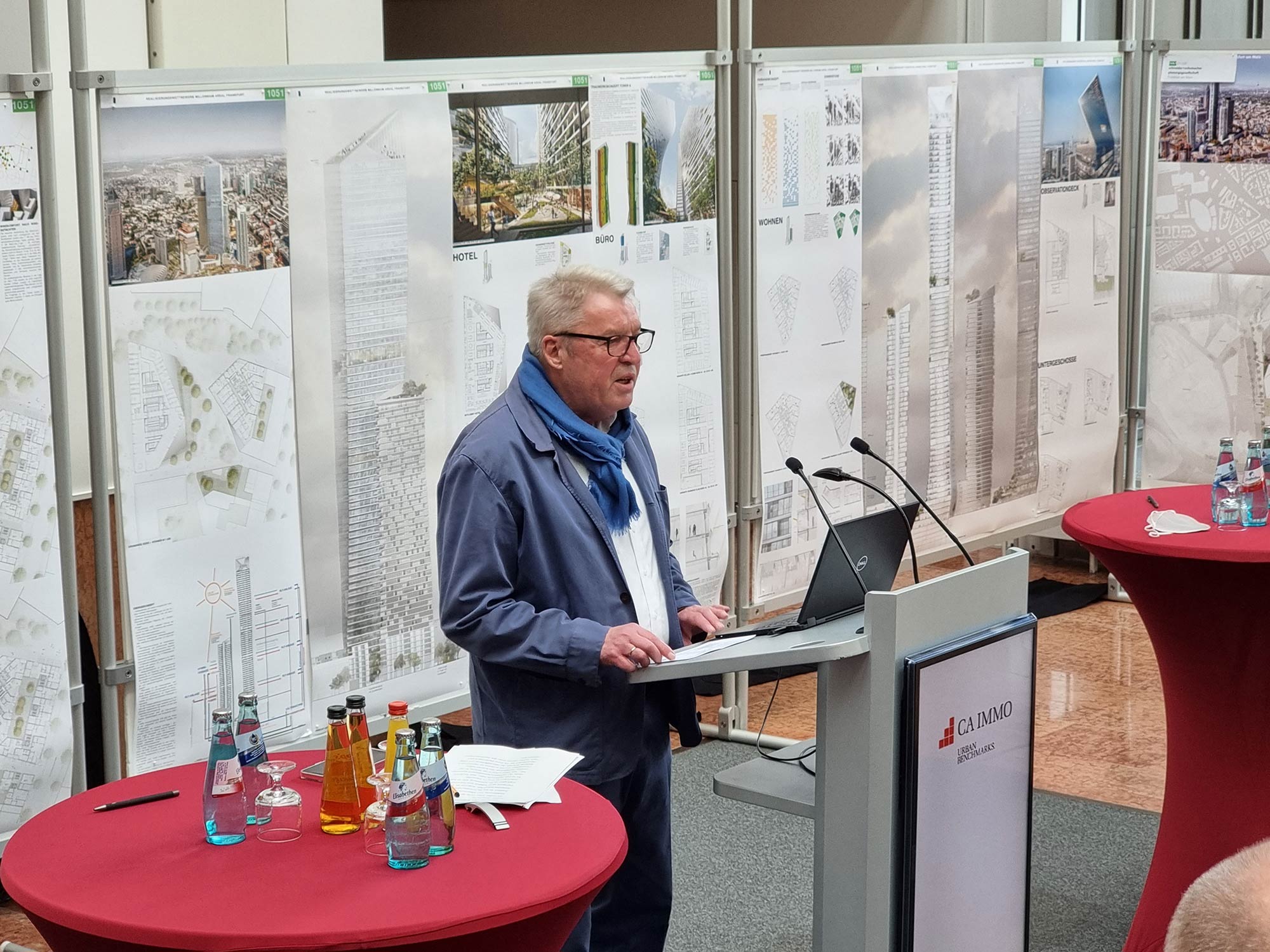 Prof Johann Eisele - Chairman of the Jury - Millennium Tower site - December 2021