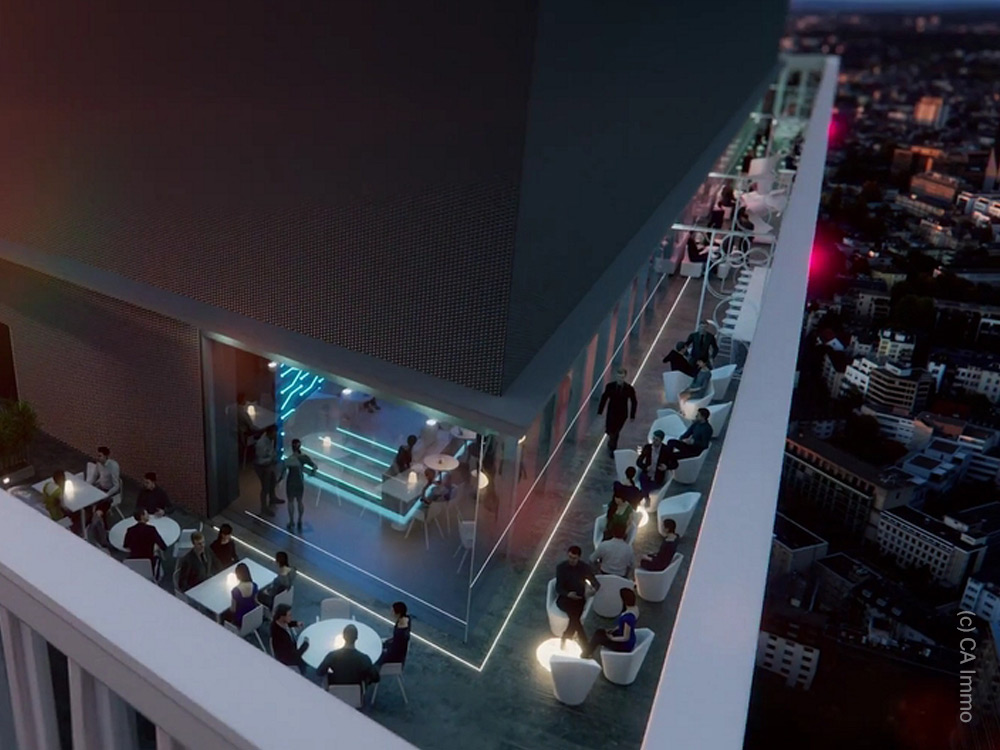 NFT Skybar in Frankfurt - highest bar in Germany - skyline bar