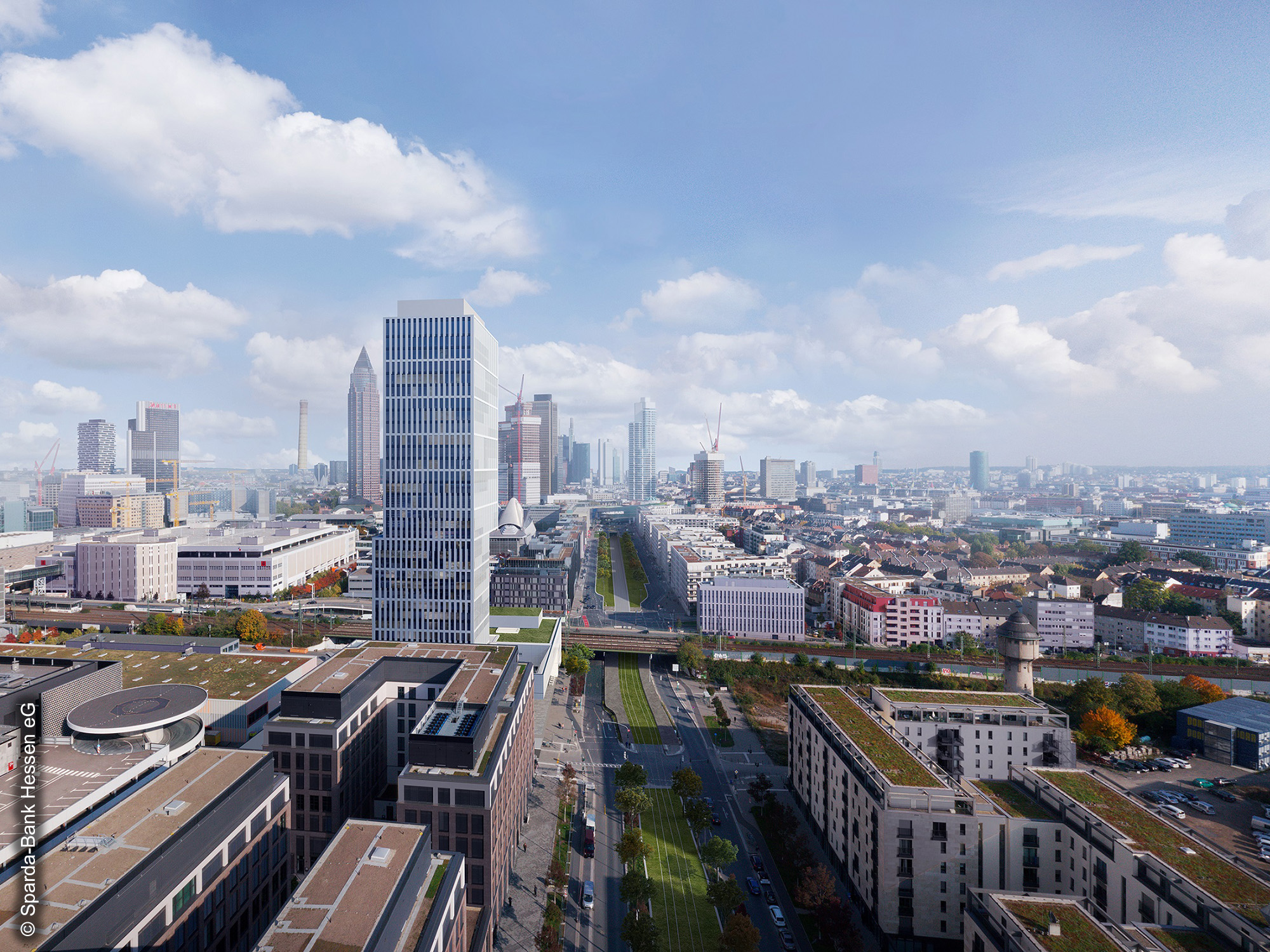 Messeingang - Süd - Zech - Atlantic - Hotel - Sparda - Bank - Tower - Cyrus - Moser - Europaviertel
