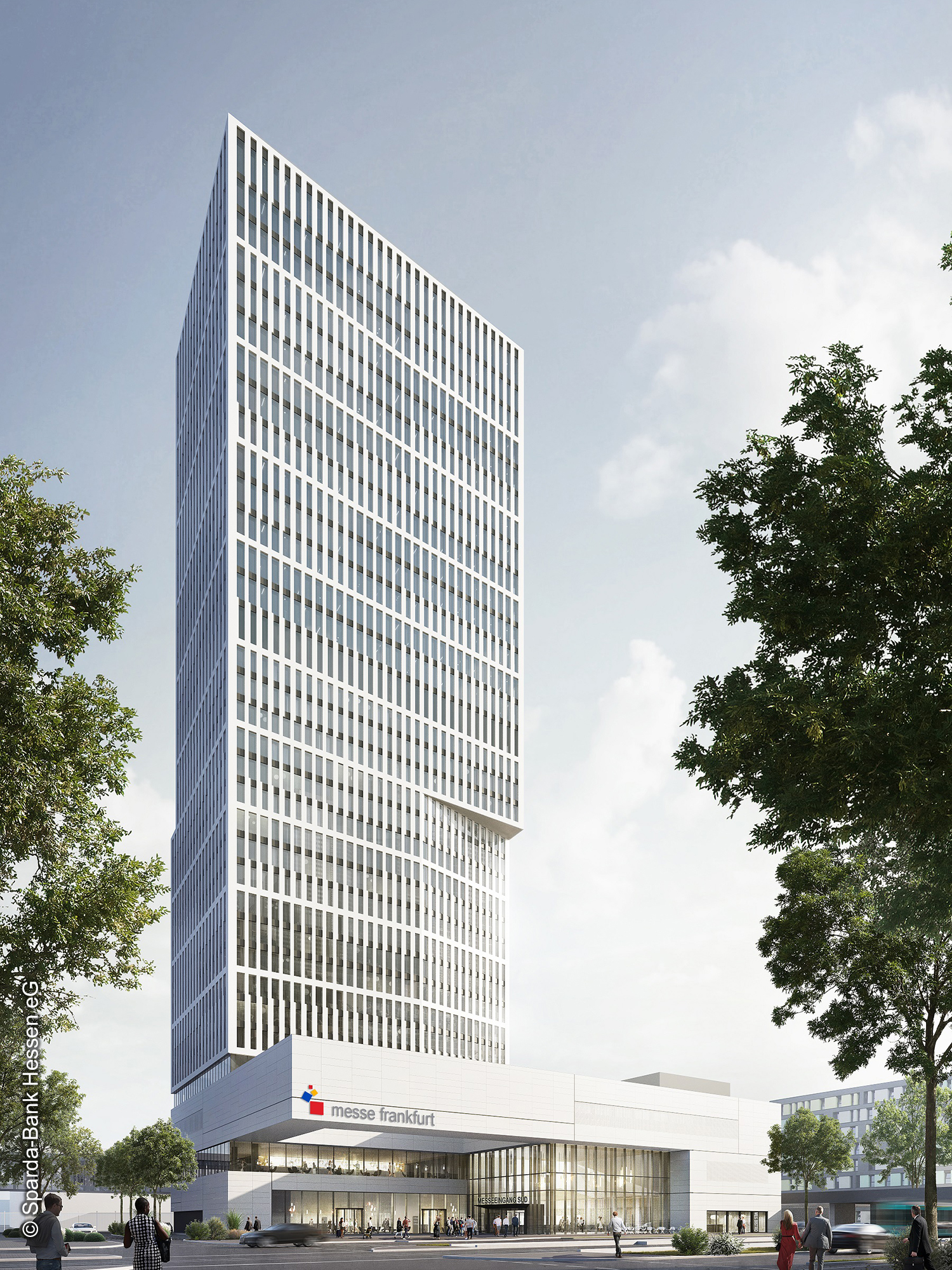 Sparda - Bank - Tower - Zech - Cyrus - Moser - Atlantic - Hotel - Messeingang - Süd -Europaviertel